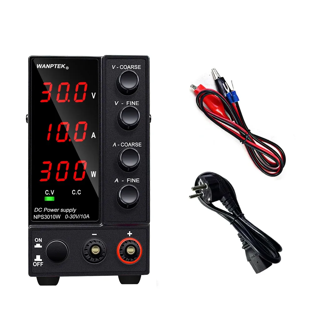 Alimentation CC réglable 30 V 10 A à affichage LED