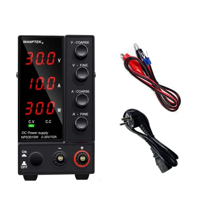 Alimentation CC réglable 30 V 10 A à affichage LED