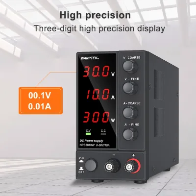 Alimentation CC réglable 30 V 10 A à affichage LED – image 3