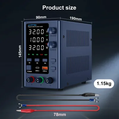 Alimentation de laboratoire réglable 30 V 10 A – image 3