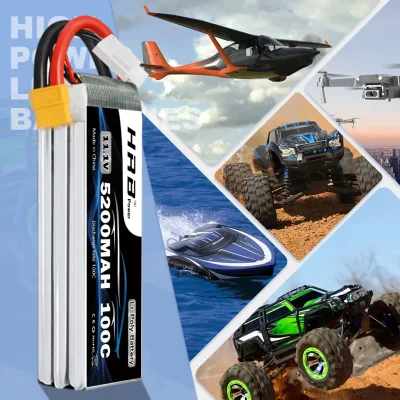 Batterie LiPo 3S 11,1 V 5200 mAh pour modèle RC – image 3