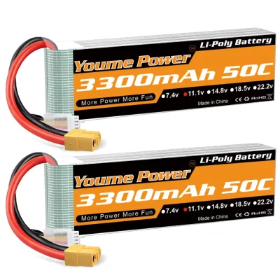 Batterie Lipo 3S 3300 mAh 11,1 V, prise XT60