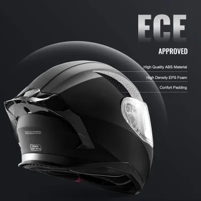 Casque de moto intégral ABS avec visière solaire – image 3