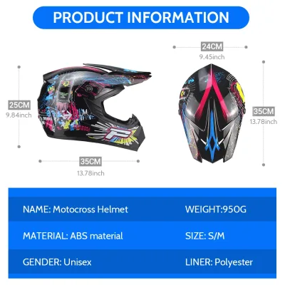 Casque intégral noir brillant avec lunettes – image 3