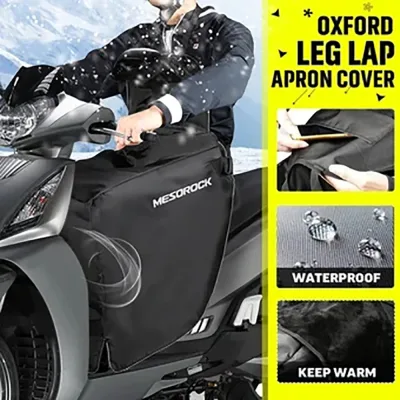 Couvre-jambes de moto noir imperméable – image 2