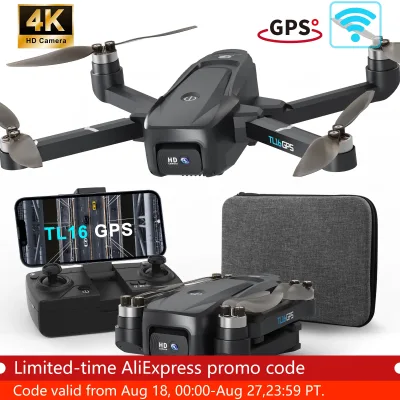 Drone pliable avec caméra 4K et GPS