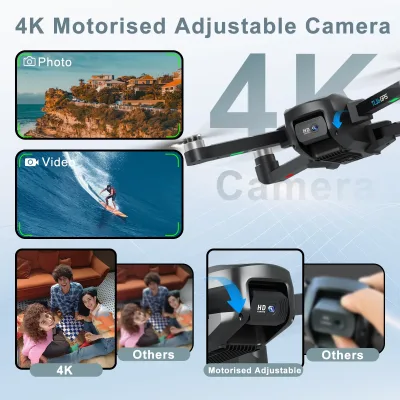 Drone pliable avec caméra 4K et GPS – image 3