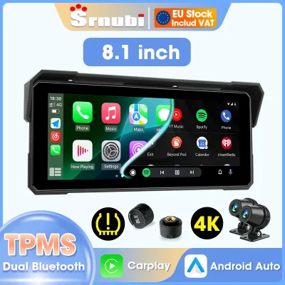 Écran GPS moto sans fil 8,1 pouces
