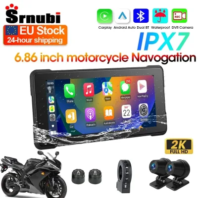 Écran moto 6,86 pouces Carplay sans fil