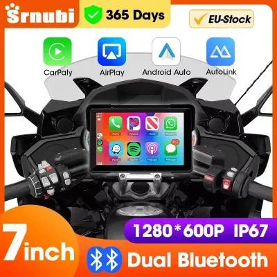 Écran moto sans fil 7 pouces, étanche