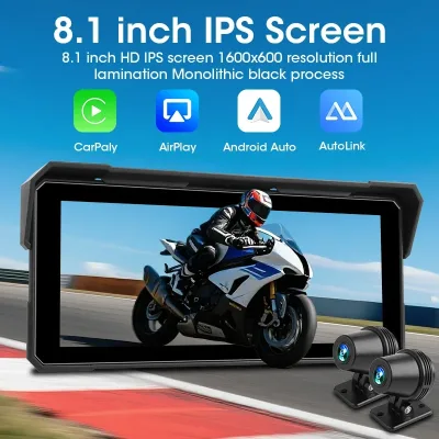 Écran tactile moto sans fil CarPlay et Android Auto – image 2