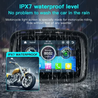 GPS de moto à écran tactile de 5 pouces – image 3
