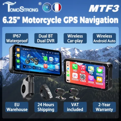 GPS de moto portable étanche, écran de 16 cm