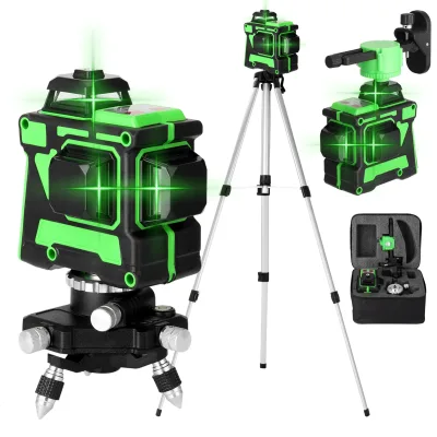 Niveau laser 12 lignes auto-nivelant avec trépied
