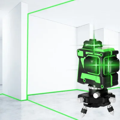 Niveau laser 12 lignes auto-nivelant avec trépied – image 3