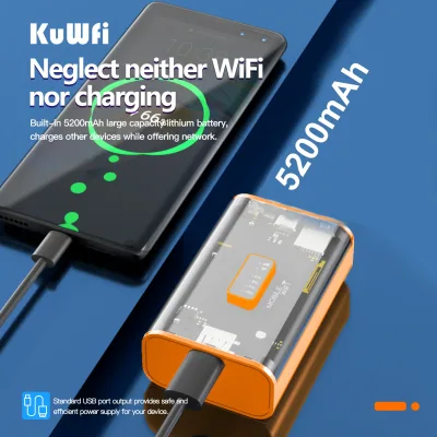 Routeur 4G mobile Wi-Fi, batterie 5200 mAh – image 3