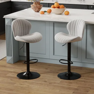 Tabouret de bar pivotant réglable en hauteur