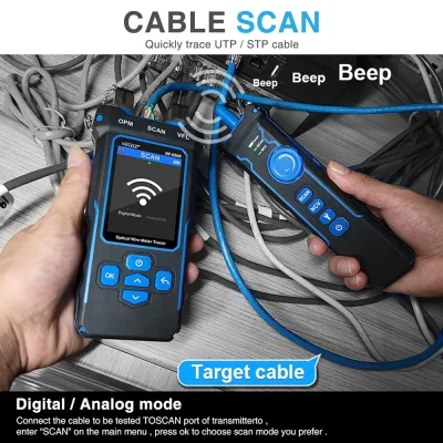 Testeur de câble réseau avec mesure de longueur – image 2