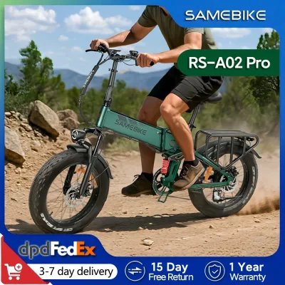 Vélo électrique pliable adulte, pneus larges