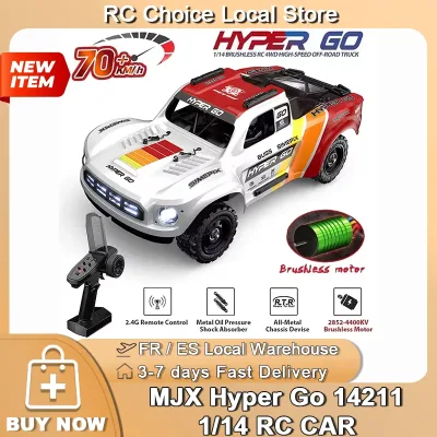 Voiture RC tout-terrain 4x4 échelle 1:14 sans balais