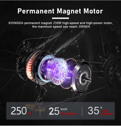 VTT électrique pliable à batterie amovible – image 2